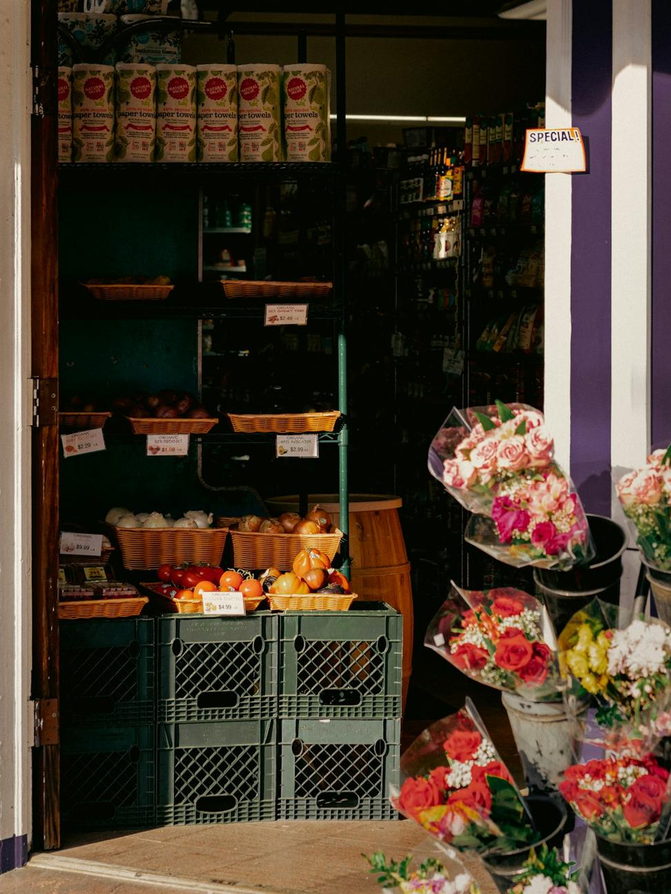 Our flower shop counter